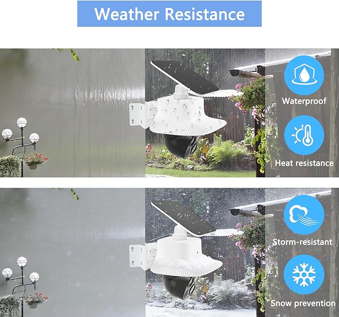 Camera Corner Mount and Rain Cover Compatible with Eufy Security Solocam S340, Stainless Steel Wall Bracket Achieve a Wider View Range 270°, Sun Rain Shade Weatherproof Anti Glare Cover for Outdoor