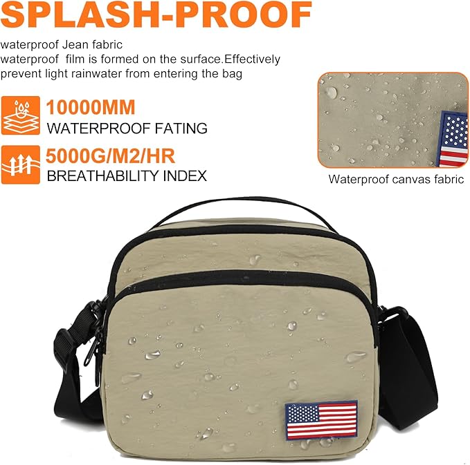TULLIO Besnfoto Camera Bag Small Purse Crossbody Camera Shoulder Case Waterproof Canvas Cute Compact Photography Bag for Mirrorless DSLR SLR