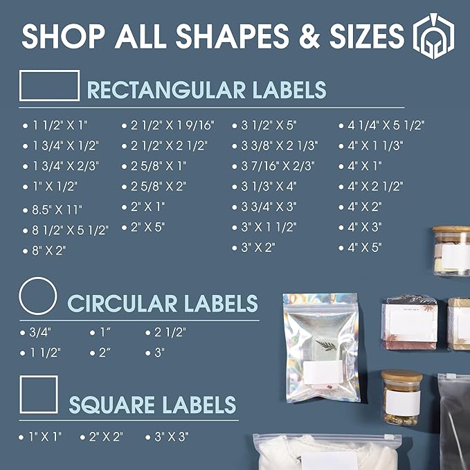 4" X 5" Matte White Printable Shipping Labels (250 Sheets, 1000 Stickers) Address and Mailing Labels for Laser & Inkjet Printers - Spartan Industrial Template R022