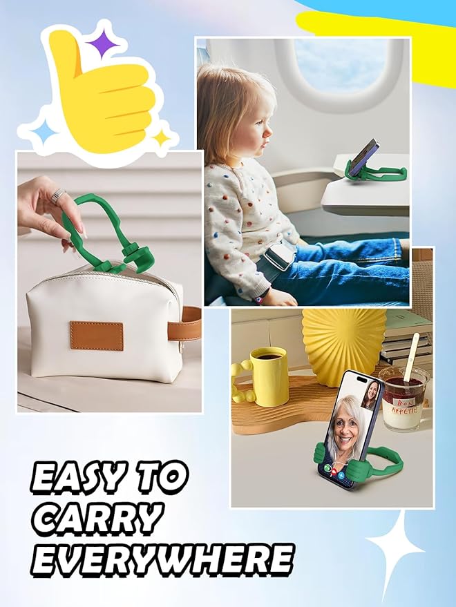 Easter Basket Essentials Gifts for Teens Boys Girls Cell Phone Holder: Mens Gifts for Women Adults Thumbs Up Phone Stand Gifts for Kids Teenager Husband Wife Dad Mom Cool Gadgets Ideas Birthday Gift