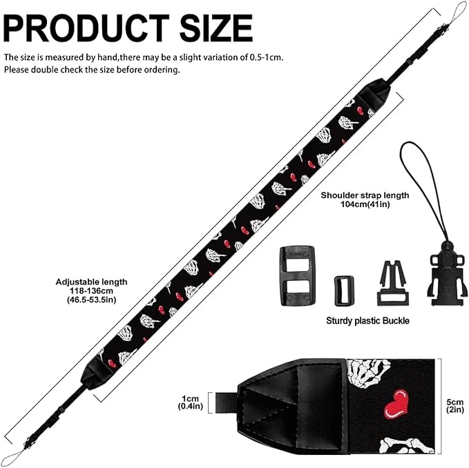 GLENLCWE Camera Strap, Camera Strap for Photographers Neck Strap Replacement Fit Most Cameras