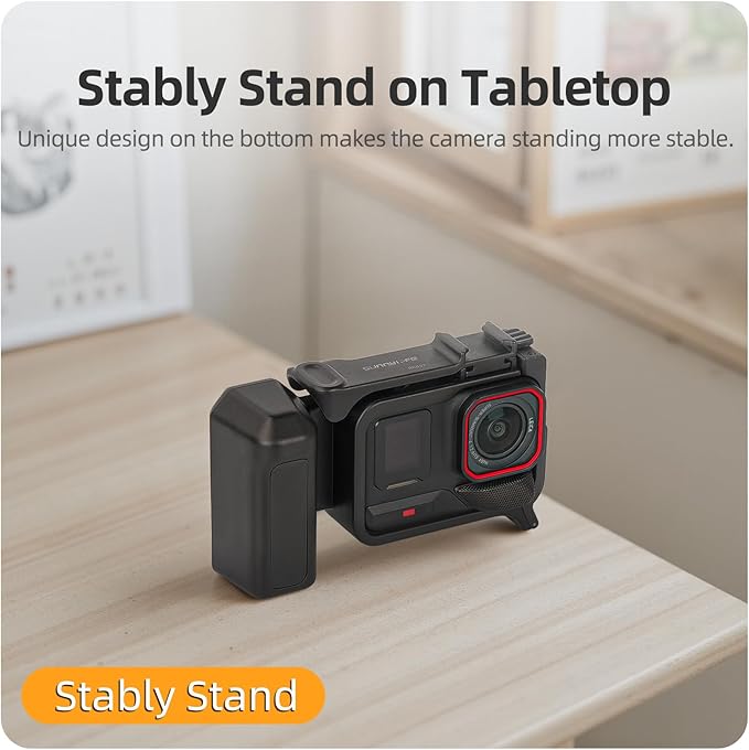 Camera Shooting Handle Grip for Insta360 Ace Pro 2/Ace Pro Street Photography Handle Kit with Shutter Button, Quick Release Mount, Cold Shoe for Insta 360 Ace Pro 2/Ace Pro Accessories