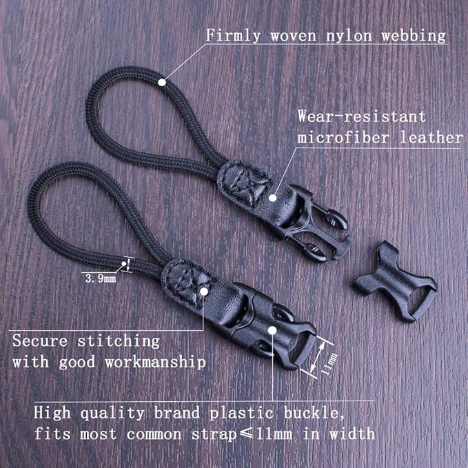 Camera Strap Quick Release QD Loops Connector for DSLR SLR Cameras Neck Shoulder Strap Binoculars Adapter Connect Connectio(Medium Thick Rope)