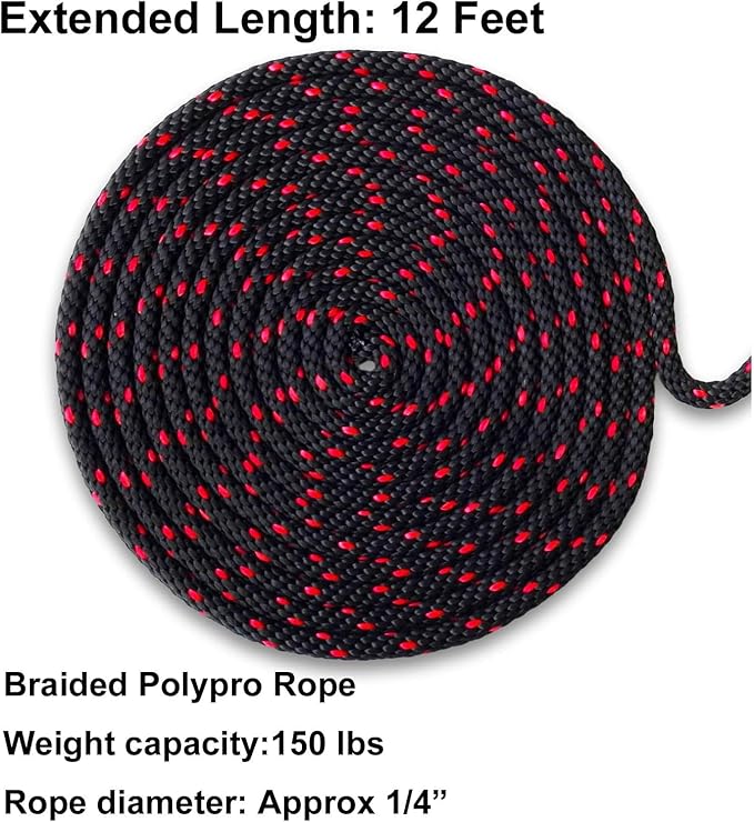 LE KAPMOZ Kayak Tie Down Straps Canoe Bow and Stern Heavy Duty Cargo Ratchet Pulley Rope Hanger