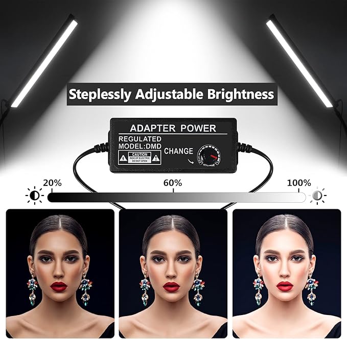 LED Video Light Stick Wand Kit-Photography Lighting with Adjustable Tripod Stand, 9 Color Filters, Gepege 2 Packs 5600K Dimmable Portable Video Studio Lighting for Live Streaming/Portrait/Vlog