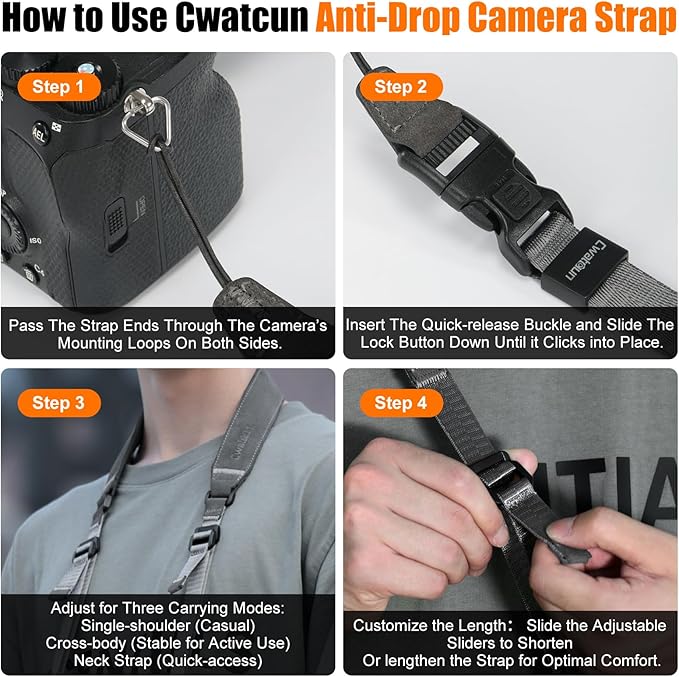 Cwatcun Photographer Camera Strap