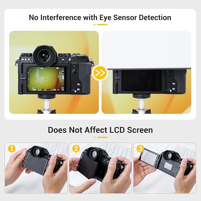 JJC Eyecup Eye Cup Eyepiece for Fuji Fujifilm X-S20 X-S10 X-T200 XS20 XS10 XT200 Mirrorless Camera, Extended Soft Rubber Eyecup Viewfinder Cover