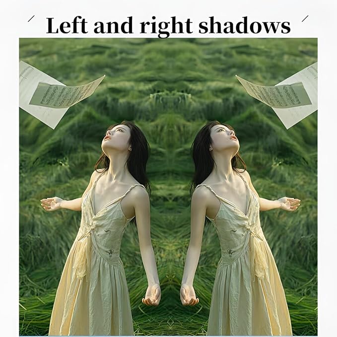 Mirror Reflection Clip Kit for iPhone,Smart Phone Camera Mirror Reflection Clip Kit with Mirror Effect Lens,No Edit Needed Creates Stunning Reflections Instantly-White