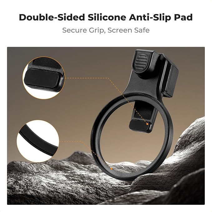 K&F CONCEPT 58mm Press-on ND2-32 Phone Lens Filter Kit, Multi-Coated VND Filter Compatible with iPhone 17/16/15/14/13/12 Standard, 16/15/14/13/12 Pro/Pro Max, 58mm Threaded Filters