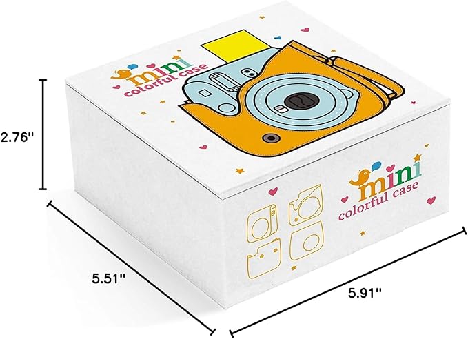 Phetium Instant mini 12 Camera Protective Case Compatible with Instax Mini 12 11,PU Leather Bag with Pocket and Adjustable Shoulder Strap (Alpaca Blue)