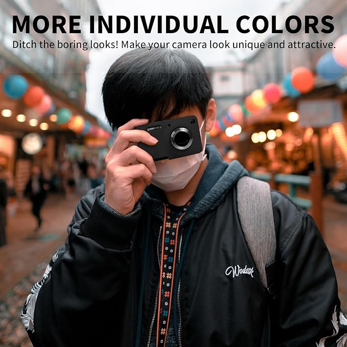 Easy Hood Camera Case for Kodak PIXPRO FZ55, Soft Silicone Cover Anti-Scratch Slim Fit FZ55 DSLR Camera Sleeve Body Skin Travel Protective Case, Black