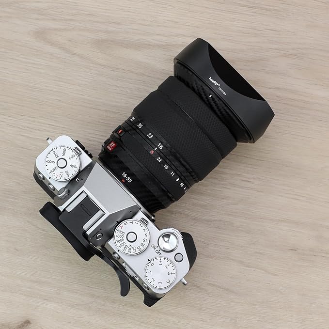 Haoge LH-X18N Bayonet Square Metal Lens Hood for Fujifilm Fuji XF 16-80mm F4 R OIS WR, Fujinon XF16-55mmF2.8 R LM WR II Lens Shade with Metal Cap