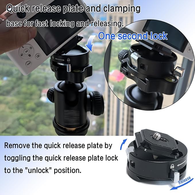 Quick Release Plate,Camera Quick Release Plate，Tripod Quick Release Plate,QR Camera Mount Adapter, for/Sony/Canon/Nikon Cameras/Zhiyun/Feiyu/DJI/Moza Stablizers