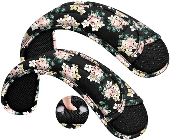 ZINZ 2-Pack Universal Shoulder Pad with Ultra Thick Cushion for Bag Luggage Bag Crossbody, Plus Long & Anti-Slip & Breathable,Dark Rose