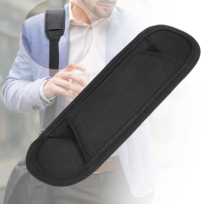 Alomejor Memory Foam Shoulder Strap Pad Padded Cushion Shoulder Strap for Camera Backpack Messenger Laptop Guitar Bag