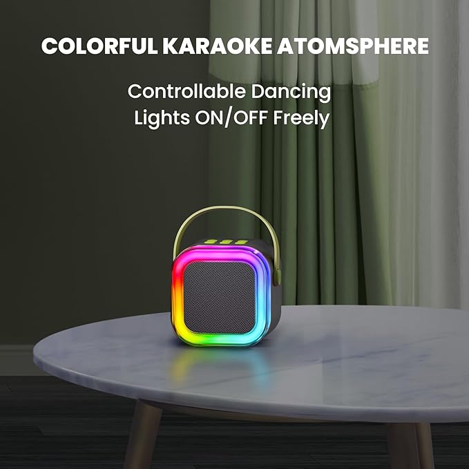 Mini Karaoke Machine for Kids, 2026 TOP Toys Birthday Valentine's Day Gifts Ideas for Girls Ages 4, 5, 6, 7, 8, 9, 10, 12+ Years Old, Portable MP3 Player with 2 Wireless Mics for Family Home Party