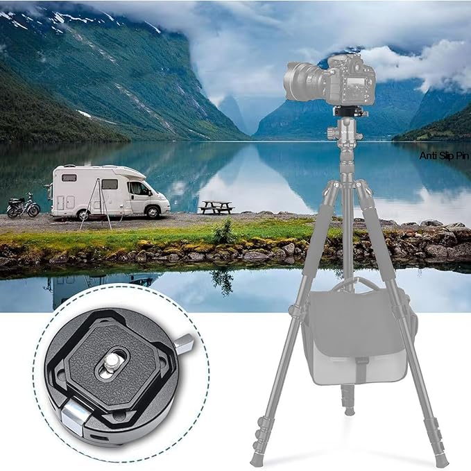 Quick Release Plate,Camera Quick Release Plate，Tripod Quick Release Plate,QR Camera Mount Adapter, for/Sony/Canon/Nikon Cameras/Zhiyun/Feiyu/DJI/Moza Stablizers