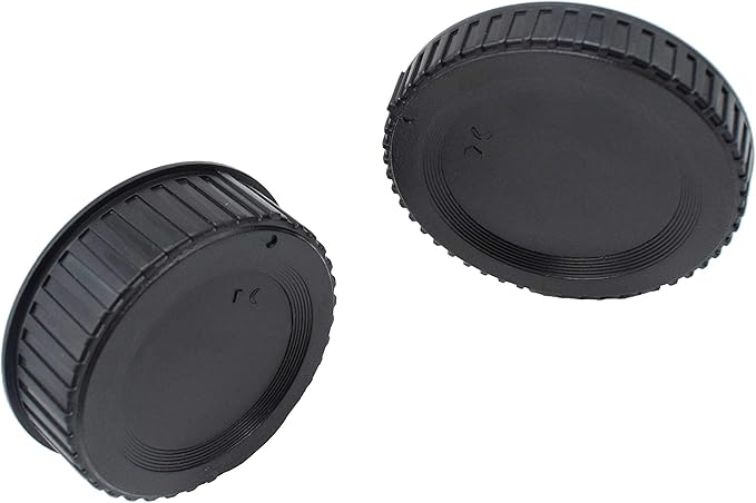 Front Body Cap and Rear Lens Cap Cover for Nikon D7500 D7200 D7100 D7000 D5600 D5300 D5200 D5100 D3500 D3400 D3300 D3200 D3100 D850 D810 D800 D750 D600 D90 D80 More Nikon F Mount DSLR and Lens