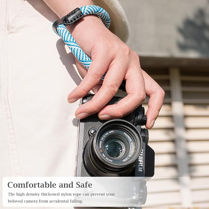 VOVMOEYA Rope Camera Wrist Strap,Camera Hand Strap Compatible with A6400 A6000 A7 IV,for Fujifilm X100V for Nikon Zf Z30 for Canon EOS R6 R7 R8 R10 Camera Wrist Straps for dslr
