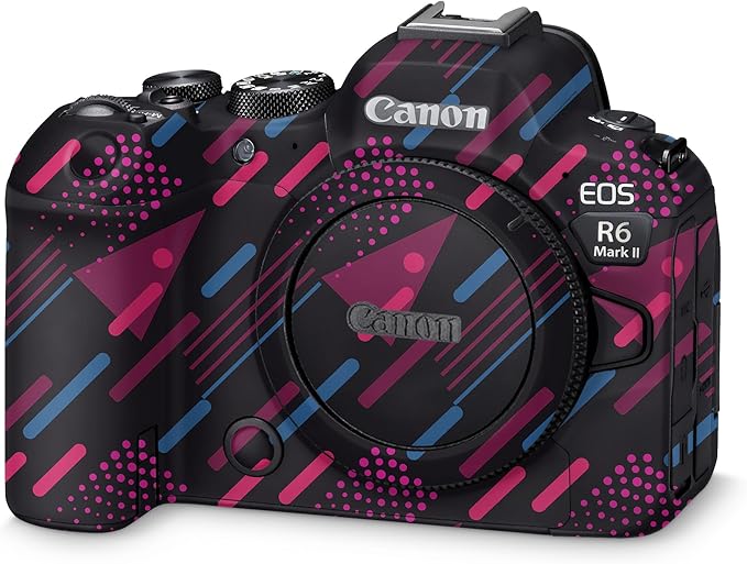 Camera Skin Compatible with Canon EOS R6 Mark II Camera (2022) - Magenta Rain - Premium 3M Vinyl Protective Wrap Decal Cover - Easy to Apply | Crafted in The USA by MightySkins