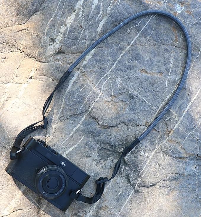 HITHUT Quick Release Camera Neck Strap Shoulder Strap Belt for Mirrorless Digital Cameras Climbing Rope with Quick Release QD Loops Connector with O-Ring Adjustable Length 30-53inch Gray