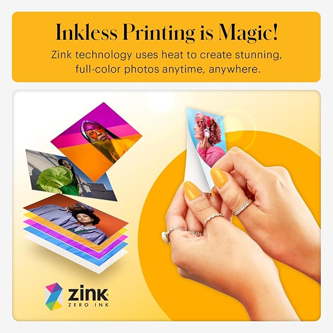 Kodak Smile+ 2-in-1 Digital Instant Print Camera & Wireless Bluetooth Photo Printer - 10MP, Special-Effect Rotating Lens, Zink 2x3” Sticky-Back Photos, Print via Fun App from Smart Devices - White