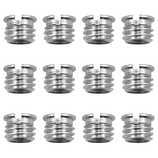 1/4''-20 Female to 3/8 "-16 Male Threaded Adapter for Tripod Standard Screw Adapter for DSLR Camera Monopod Bracket 3/8 Turn 1/4 Adapter 12PCS (1/4“-20 to 3/8”-16)