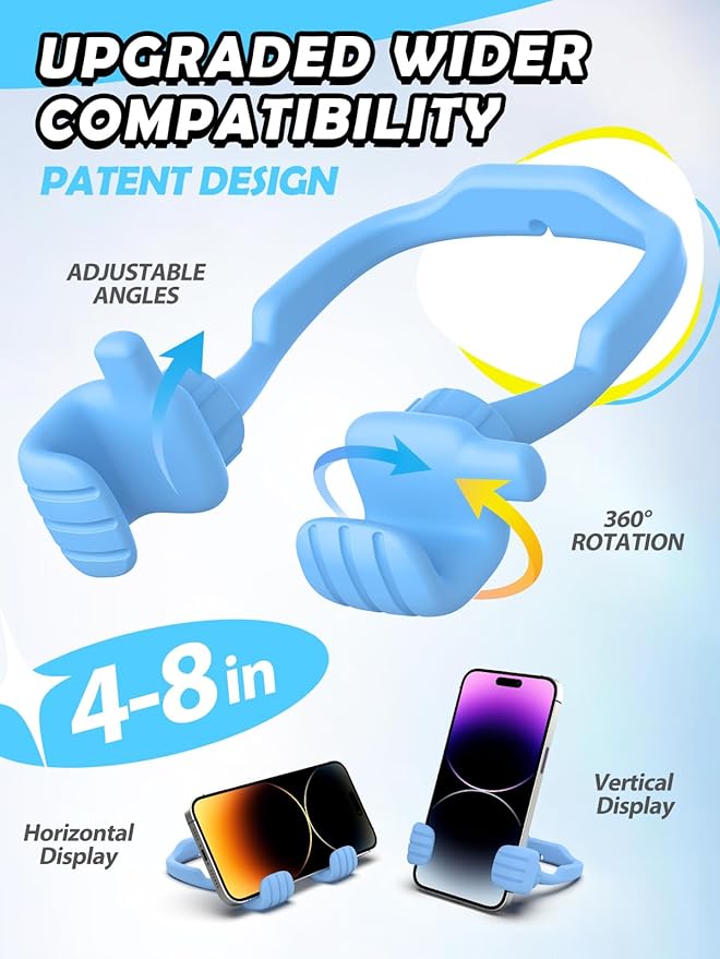 Easter Gifts for Teen Boys Girls Kids: Thumbs Up Lazy Phone Stand Holder Gift for Men Women Adults Funny Gadgets Teenage Dad Father Husband Wife Who Have Everything Easter Basket Stuffers Cute Things