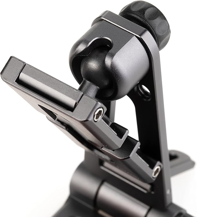 Benro Professional Smartphone Clamp with Arca-Swiss Plate, Tabletop Kickstand, Dual Cold Shoe Mounts & 360° Rotation for Content Creators, Vloggers & Live Streaming (ACSMKS)