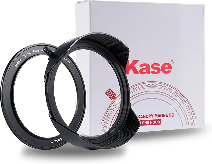 Kase Kanopy Magnetic Metal Lens Hood for Revolution/Revolution Plus 95mm Filters (Hood + 95mm Adapter)