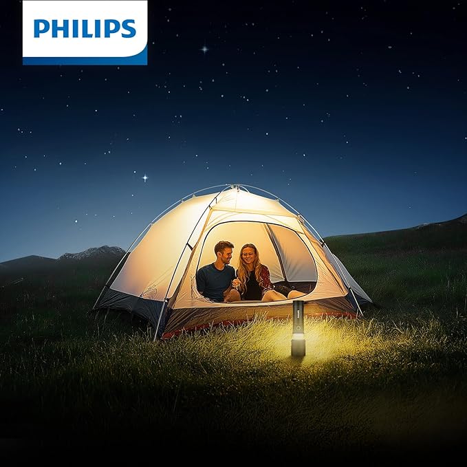 Philips Flashlights High Lumens Rechargeable with Ignition Lens,3000lm Tactical Flashlights with Camping Lamp,2 Colors Zoomable 5Modes Reverse Charging LED Bright Flashlight for Home Outdoor Gift