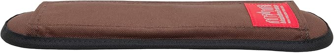 Manhattan Portage Shoulder Pad Hook & Loop Strap with Thick Padding Adjustable 2.5 Inches Wide 1000D Cordura Comfort (Dark Brown)