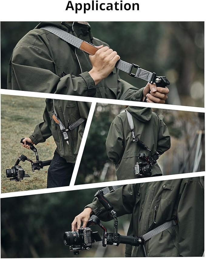 SmallRig RS3 RS2 Weight-Reducing Shoulder Strap Compatible with Sling Handle for DJI, Gimbal Belt with Upgraded QD Quick Release Buckles for DJI RS4 / RS4 Pro/RS 3 / RS 3 Pro/RS 2
