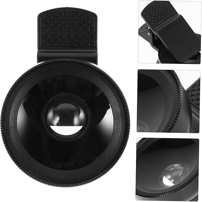 Homoyoyo Phone Lens Cell Phone Mobile Phones Phone Macro Lens for Phone Clip on Phone Lens Phones Lens Clip on Smartphones Lens Multifunction Aluminum Alloy Telephone