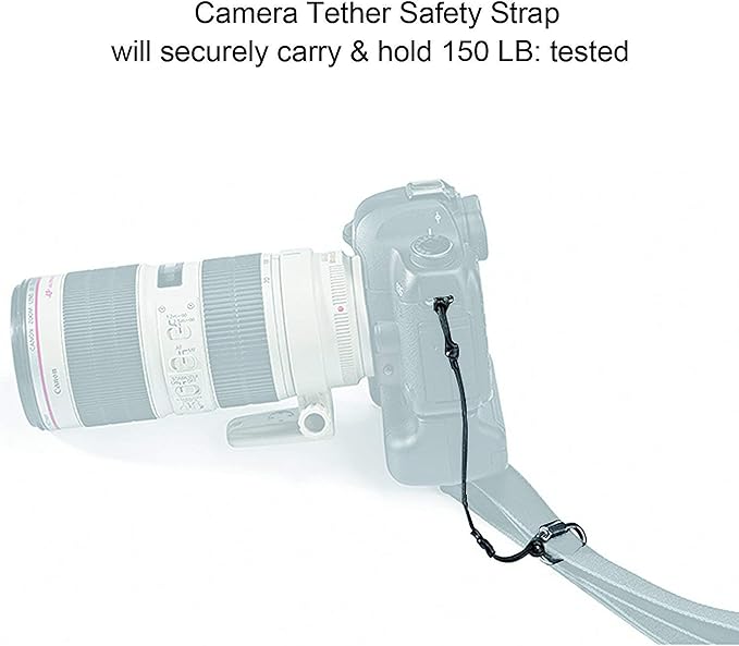 Fotasy Ergonomic Design Camera Sling Strap, Adjustable Camera Neck Strap, w/Quick Release and Safety Tether, Compatible with Canon Fujifilm Nikon Olympus Panasonic Pentax Sony Cameras