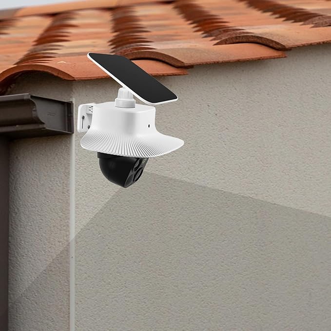 Camera Rain Cover Only Compatible with Eufy Security SoloCam S340,Sun Shade Rain Shield Outdoor Camera Cover,Protective Cover for Security Cameras,Anti Glare Case,Quick Installation,2 Pack