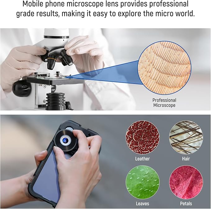 NEEWER 18mm HD 100° Wide Angle Lens 0.5X Magnification for Phone, Compatible with Sandmarc SmallRig iPhone Samsung Phone Cage with 17mm Lens Mounts, LS-32
