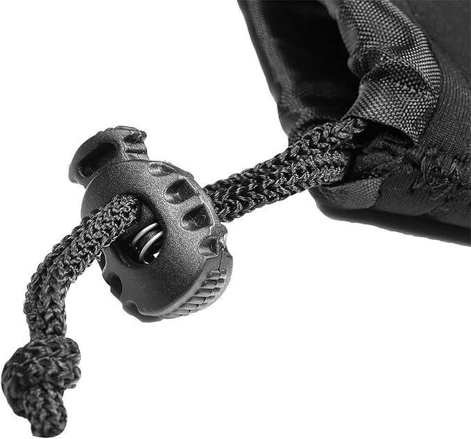 Selens Small Drawstring Lens Pouch Black Neoprene DSLR Camera Lens Bag Compatible with Sony Olympus Panasonic