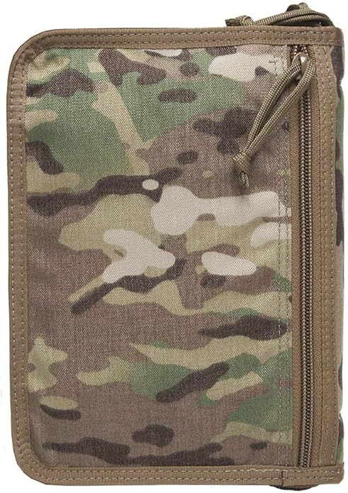 Tactical Notebook Covers | Field Data Cover System | Heavy Duty Zippered Organizer | Fits Notebooks 5” x 7.5” to 5.5” x 8.25"