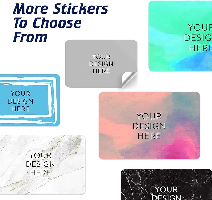 100 Custom Vinyl Stickers - Upload Your own Image, Text, Design, Logo - Personalized Logo Labels for Handmade, Packaging, Bottle, Jars, Candle, Brand Stickers (Gray, 6x4)