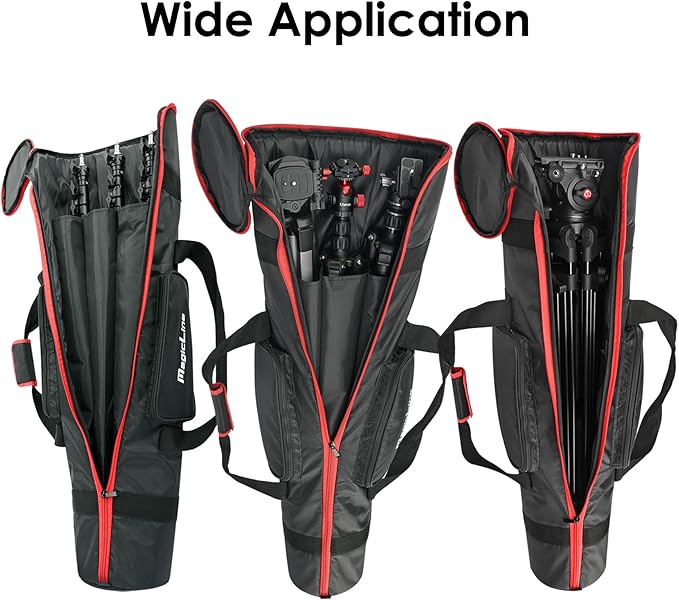 MagicLine Tripod Carrying Case Bag 41x7.9x7.9inch, with 2 Outer Pockets+1 Inner Pocket+3 Inner Compartments, Padded Carry Case for Light Stands,Mic Stands,Tripods,Monopods