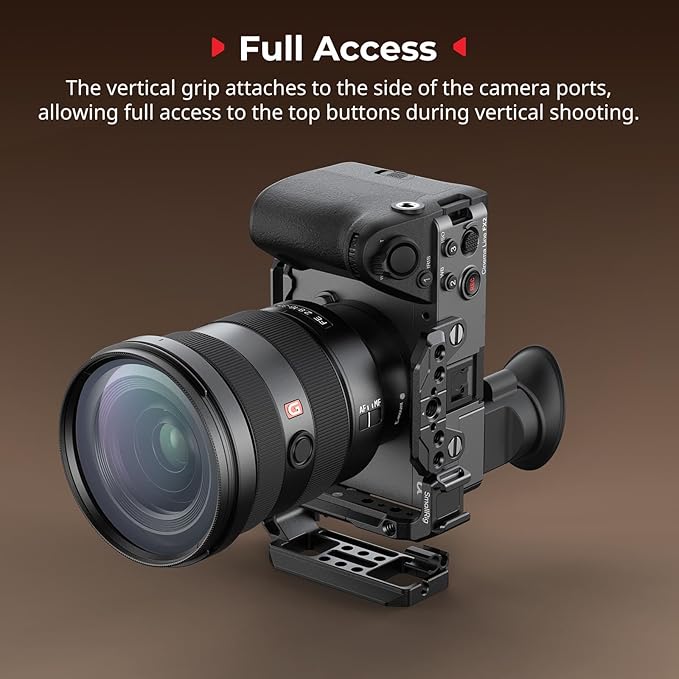 SmallRig Vertical Mount Plate for Cage, Built in 1/4''-20 Thread and Baseplate for Arca-Type, L Bracket Switching Grip for Tripods, for DJI RS 4 Pro/RS 4 Mini/RS 4 / RS 3 Pro / RS3 / RS2-5594