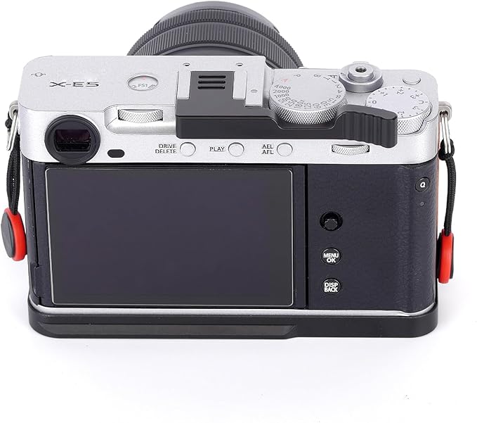 Metal Thumbs Up Grip for Fujifilm Fuji X-E5 Camera, XE5 Thumb Up Rest Hand Grip Anti-Slip Finger Grip, Hot Shoe Mount Thumb Support Enhanced Grip for One-Handed Photography (Black)