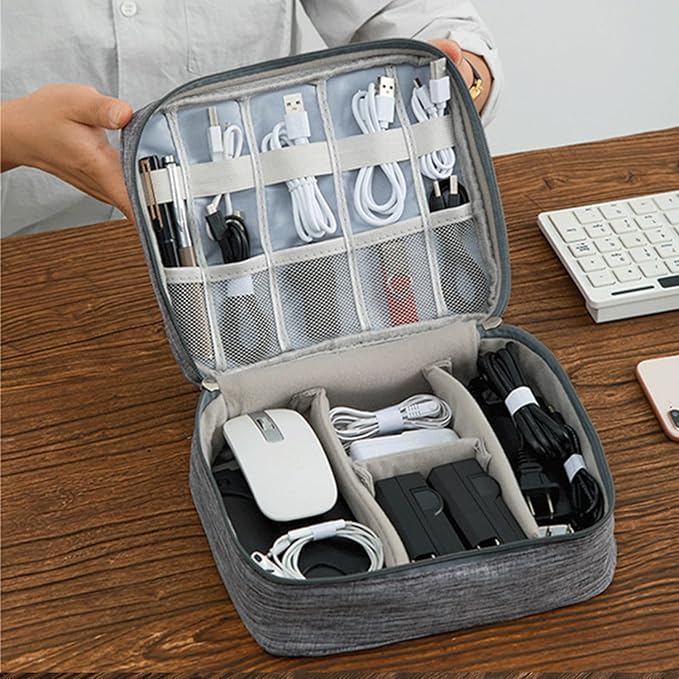 AYANICA Organizer Case Small Electronic Devices USB Charger Accessories Mouse Phone Cable SD Power Bank Earphone