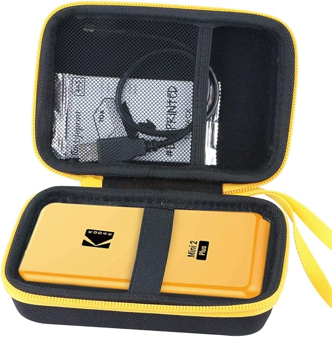 Aenllosi Hard Carrying Case for Kodak Mini Shot 2 Retro/All-New Mini 2 Plus Photo Printer (Black)