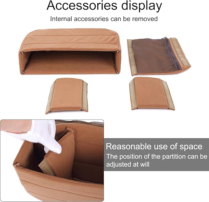 Jippedea Backpack Shockproof Foldable Camera Inserts Bag,Camera Lens Divider Storage Organizer,Padded Divider Case for Camera Bags Suit for Sony,Canon,Nikon