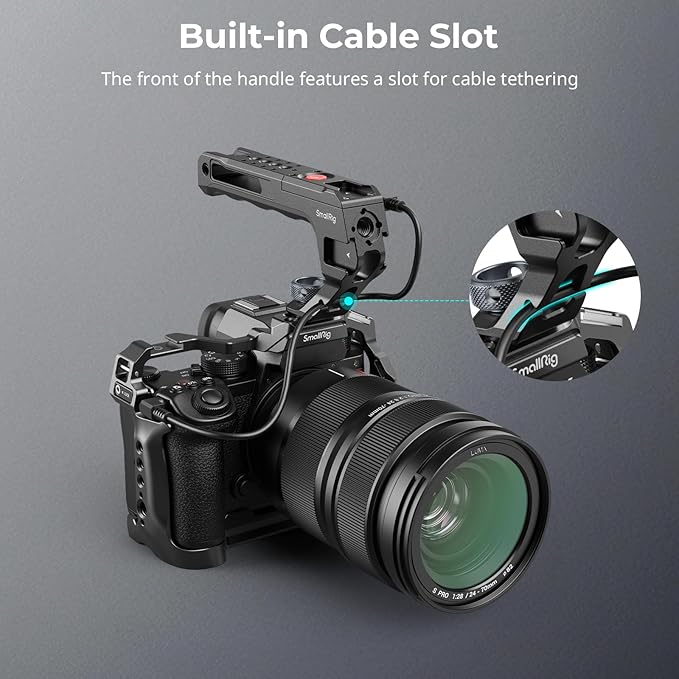 SMALLRIG Top Handle with Record Start/Stop Remote Trigger for ARRI 3/8”-16 Hole, Compatible with Sony A7 III/ FX3/ A6600, for Canon R5II/ R5C, for FUJIFILM X-H2S/ X-T5, for Panasonic S5 II/ GH5
