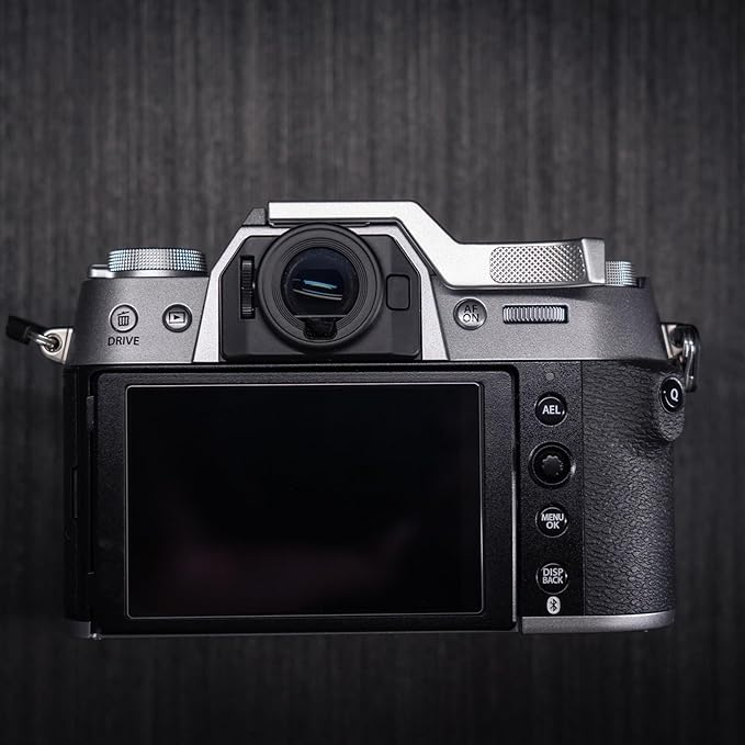 Metal Thumb Up Grip for Fujifilm Fuji X-T50 XT50 Camera, Hot Shoe Thumb Rest Support Grip ，Exclusive Vintage Anti-Slip Pattern, Enhance The camera's Grip Feel (Silver)
