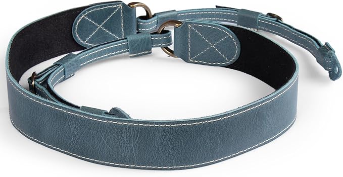MegaGear Personalized Genuine Leather Camera Strap Custom Engraved DSLR & SLR Shoulder/Neck Strap