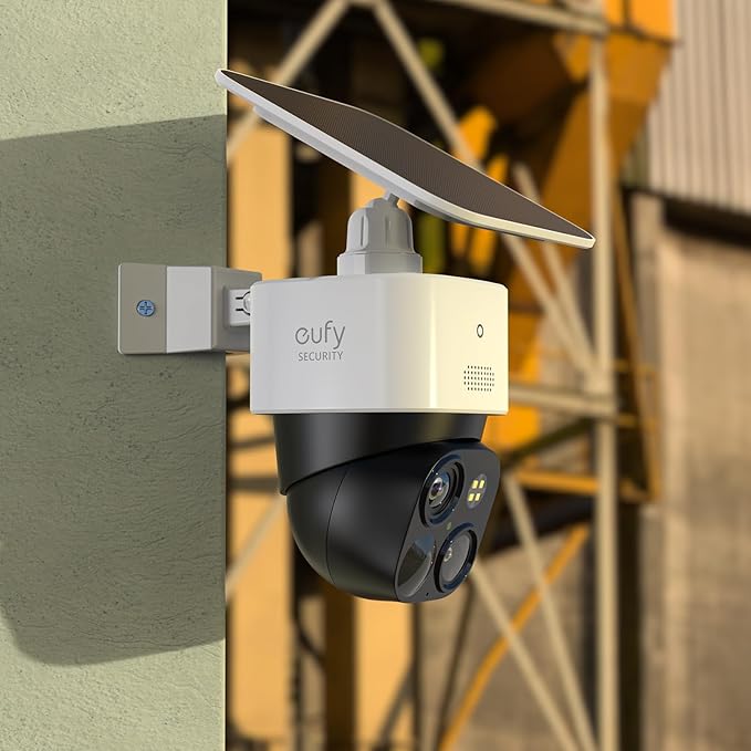 TIUIHU Corner Wall Mount for Eufy Security SoloCam S340/Eufy Security SoloCam E30, Solar Surveillance Camera Mounting Bracket